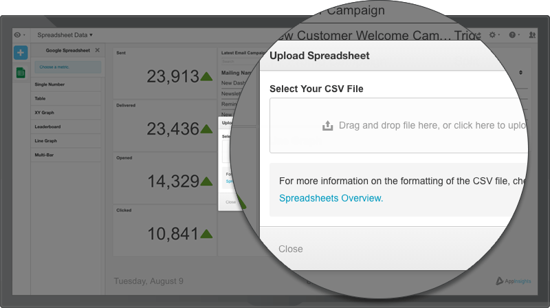 Integrate Spreadsheet