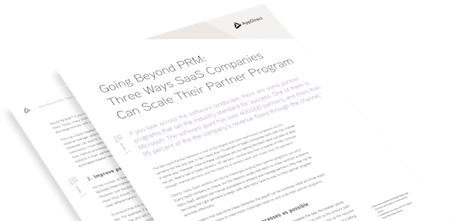 Guide Going Beyond Prm 3 Ways Saa S Companies Can Scale Their Partner Program