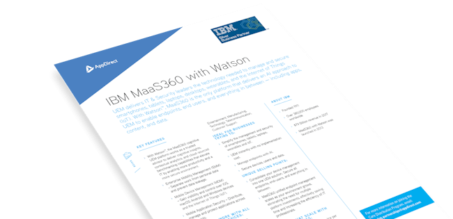 IBM Maa S360 with Watson Resource