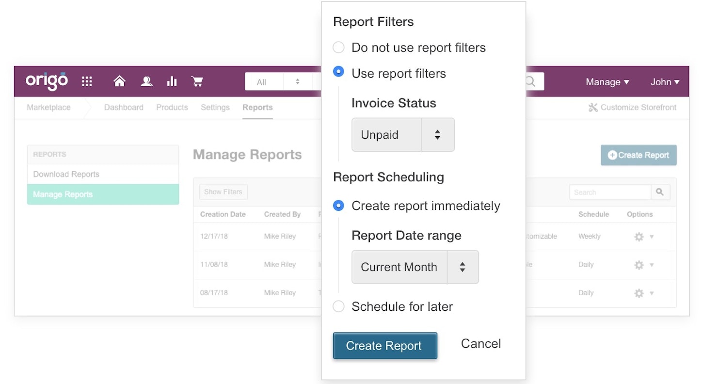 Create and schedule custom reports with AppReseller